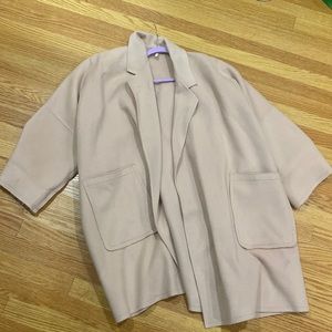 Helmut Lang cashmere wool pink oversized coat